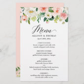 Bindmenu Chic Blush Pink White Floral (Voorkant / Achterkant)