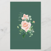 Bindmenu Elegant Blush Rozen Floral (Achterkant)