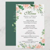 Bindmenu Elegant Blush Rozen Floral (Voorkant / Achterkant)