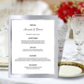 Bindmenu zilver glanzend elegant