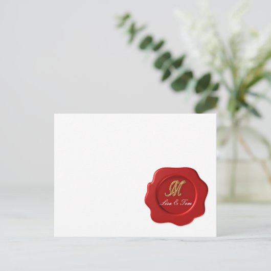 Bindmonogram Briefkaart (Staand voorkant)