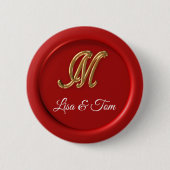 Bindmonogram Ronde Button 5,7 Cm (Voorkant)