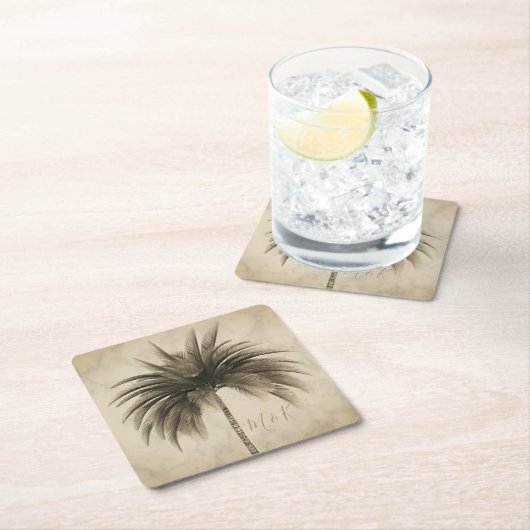 Bindpalm Elegant Retro Chic Marble Kartonnen Onderzetters (Insitu)