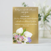 Bindpastel- en goudthema kaart (Staand voorkant)