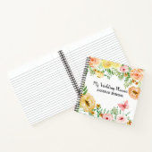 Bindplanner Modern Waterverf Floral Rozen Notitieboek (Binnen)