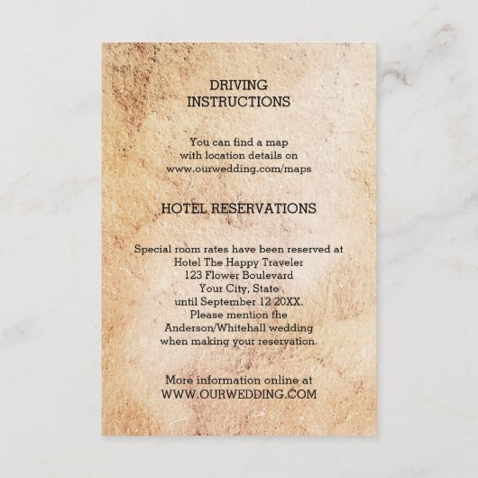 Bindrichting en accommodatie Kaart invoegen (Achterkant)