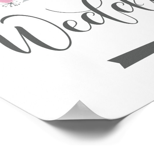 Bindrichting Onderteken Pijl-rechts Poster (Hoek)