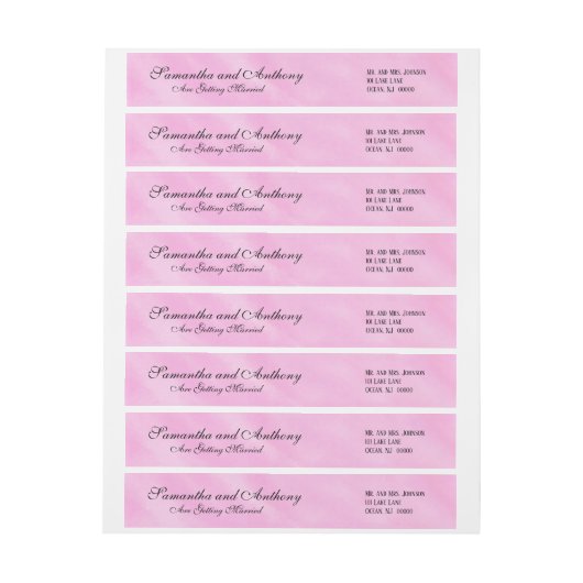 Bindroze Adresetiketten (Vel)