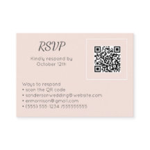 Bindroze RSVP Online QR Code Foto