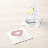 Bindroze tulp hardebiet inkttekening kartonnen onderzetters (Insitu)