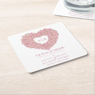 Bindroze tulp hardebiet inkttekening kartonnen onderzetters