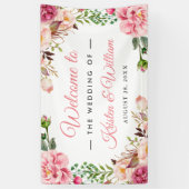 Bindroze Waterverf Spandoek (Verticaal)