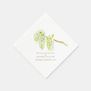 Bindruienpapier voor groene wilgen servetten