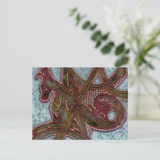 bindrune feestdagenkaart (Staand voorkant)