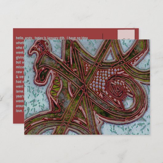 bindrune feestdagenkaart (Voorkant / Achterkant)