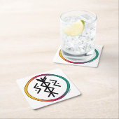 Bindrune Paper-Onderzetter voor succes en welvaart Kartonnen Onderzetters (Insitu)