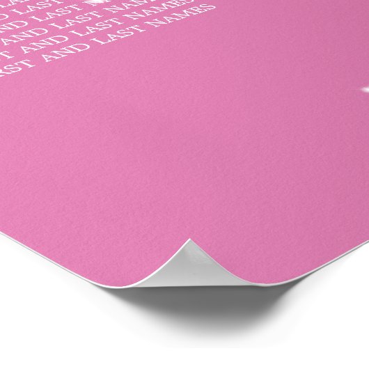 Bindstoeltje Gloed & Sparkle Pink Poster (Hoek)