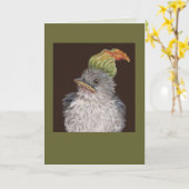 Bindt de baby-spotvogelkaart kaart (Gele Bloem)