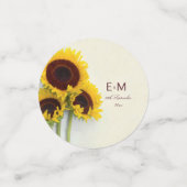 Bindtafel Zonnebloem Rustige tafel Confetti (Kleine voorkant)