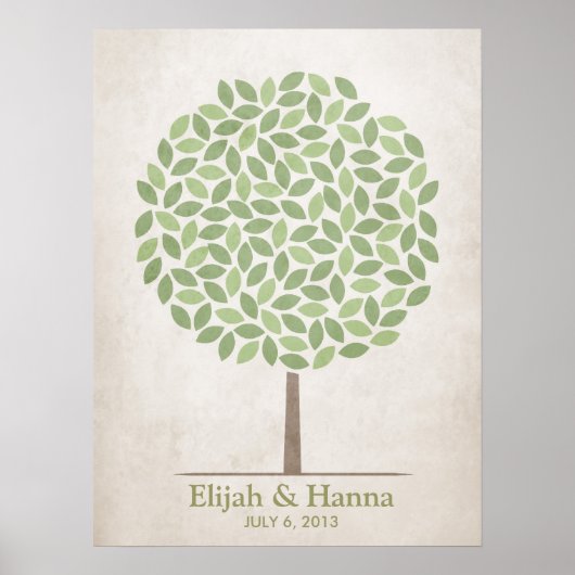 Bindtekenboom - Rustic Poster (Voorkant)