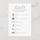 Bindtijdlijn Blauwe details QR Code Website Informatiekaartje (Voorkant)