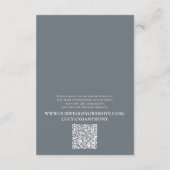 Bindtijdlijn Blauwe details QR Code Website Informatiekaartje (Achterkant)