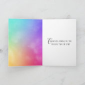 Bindtoast en ringing op regenboog kaart (Binnen)