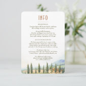 Bindtussenvoegsel INFO en details Toscane Kaart (Staand voorkant)