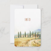 Bindtussenvoegsel INFO en details Toscane Kaart (Achterkant)