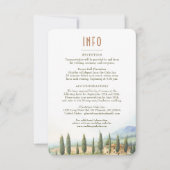 Bindtussenvoegsel INFO en details Toscane Kaart (Voorkant)