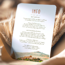 Bindtussenvoegsel INFO en details Toscane Kaart