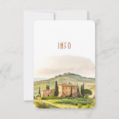 Bindtussenvoegsel INFO en details Toscane Kaart (Achterkant)