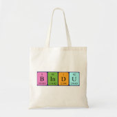 Bindu periodieke lijstnaam canvas tas (Voorkant)