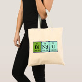Bindu periodieke lijstnaam canvas tas (Voorkant (product))