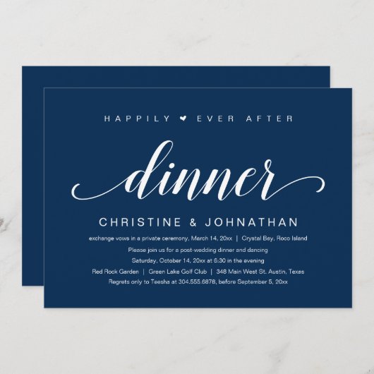 Binduitloper, gelukkig altijd na het eten kaart (Voorkant / Achterkant)