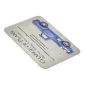 Bindverandering van plannen Blauwe vrachtwagen Magneet (Rechterzijde)