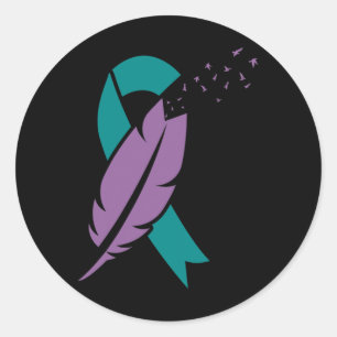 Bindvogels Zelfmoordbewustzijn Mentaal letaal Ronde Sticker