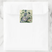 Bindweed, bord 26 van 'De Dames' Vierkante Sticker (Tas)