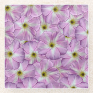 Bindweed Seamless Pattern Glazen Onderzetter