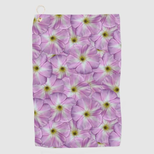 Bindweed Seamless Pattern Golfhanddoek (Voorkant)