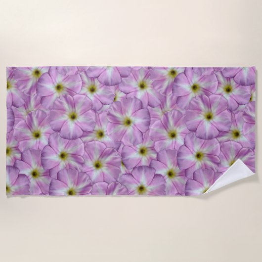 Bindweed Seamless Pattern Strandlaken (Voorkant)