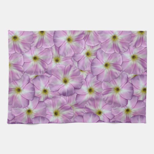 Bindweed Seamless Pattern Theedoek (Horizontaal)