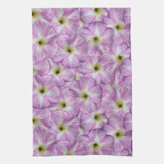 Bindweed Seamless Pattern Theedoek (Verticaal)