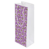 Bindweed Seamless Pattern Wijn Cadeautas (Achterkant Gekanteld)