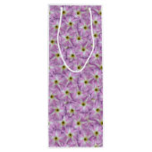 Bindweed Seamless Pattern Wijn Cadeautas (Achterkant)