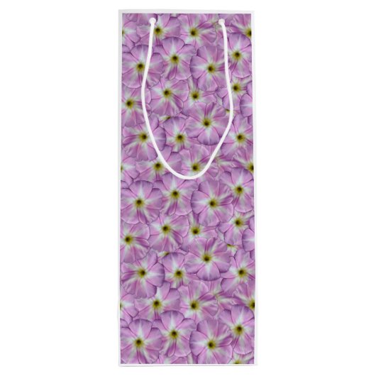 Bindweed Seamless Pattern Wijn Cadeautas (Achterkant)