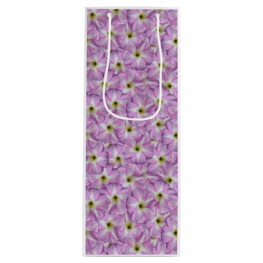 Bindweed Seamless Pattern Wijn Cadeautas (Voorkant)