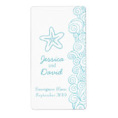 Bindwijn bevoordeelt gepersonaliseerd etiket zee b (Voorkant)