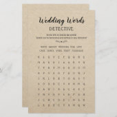 Bindwoorden Zoeklijstspel Kalligrafie Rustisch (Voorkant / Achterkant)