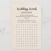 Bindwoorden Zoeklijstspel Kalligrafie Rustisch (Voorkant / Achterkant)